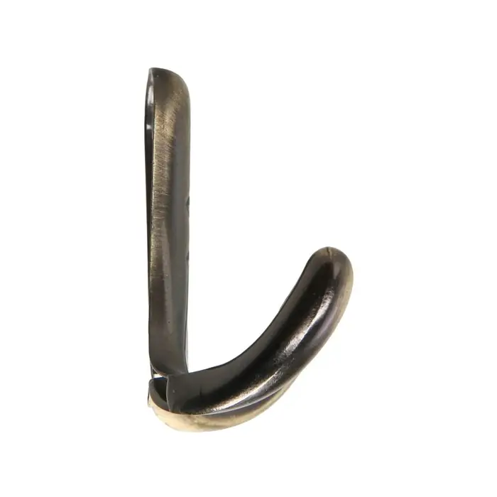 Крючок мебельный ТУНДРА TKd=024, двухрожковый, бронза