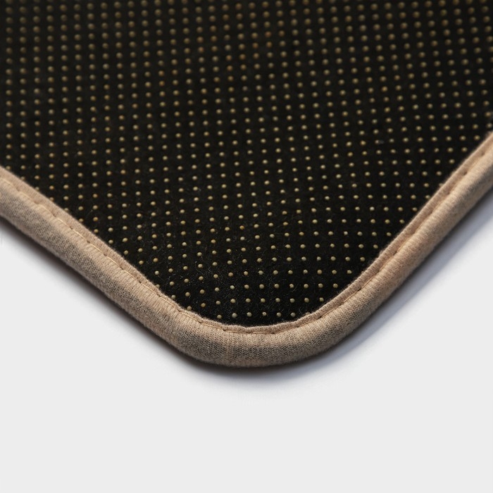 Коврики для ванной и туалета Доляна «Софт», 2 шт: 40×50 см, 50×80 см, цвет бежевый Коврики для ванной и туалета Доляна «Софт», 2 шт: 40×50 см, 50×80 см, цвет бежевый