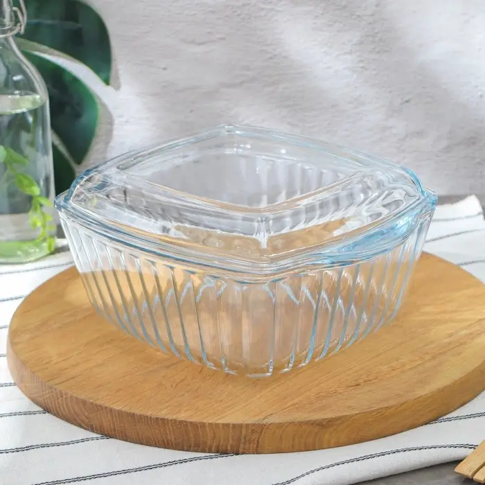 Форма для выпечки запекания из жаропрочного стекла Borcam, 3 л Форма для выпечки запекания из жаропрочного стекла Borcam, 3 л