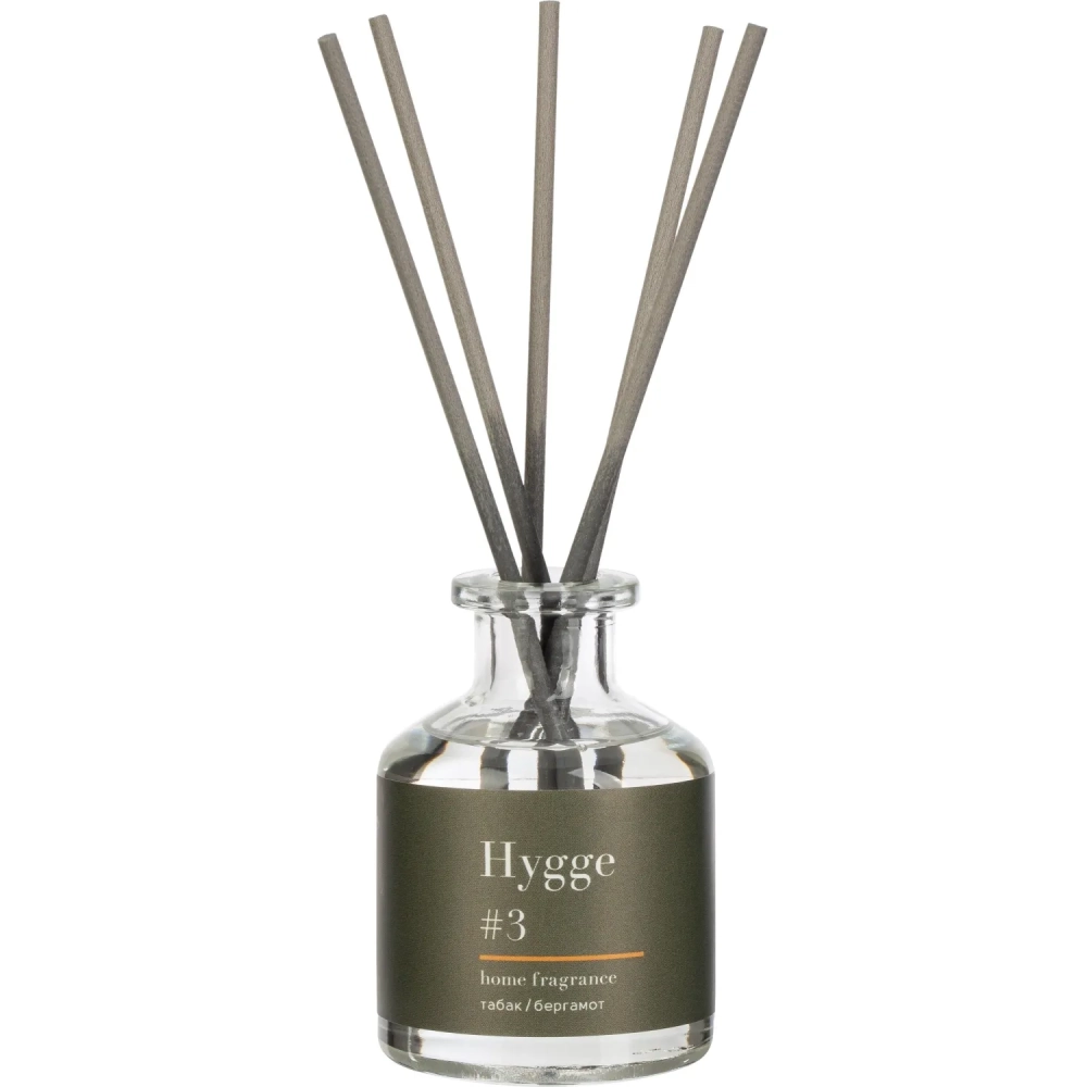 Аромадиффузор с палочками Hygge #3 Табак и Бергамот 50 мл АР 100-016