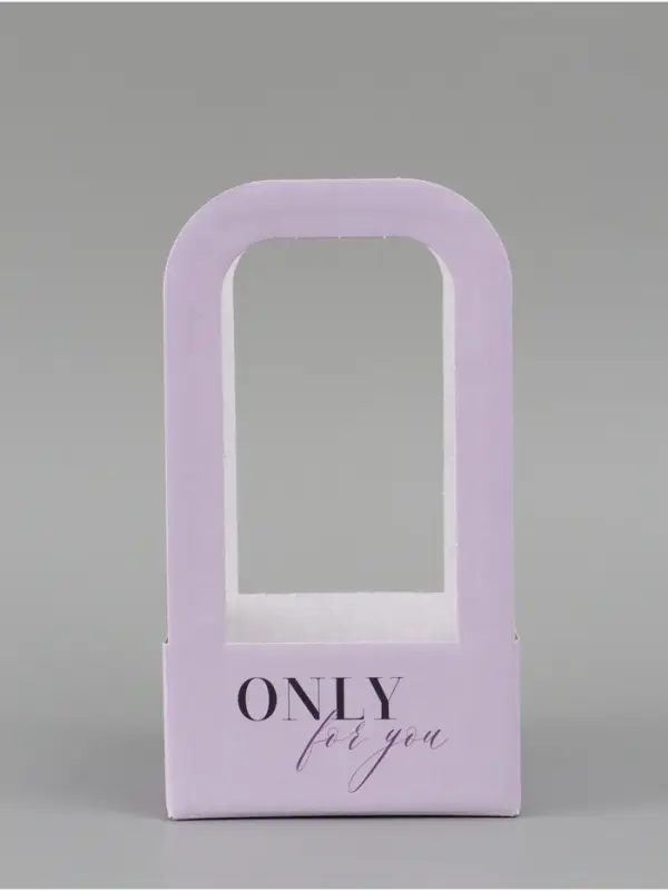 Коробка - переноска для цветов &laquo;Только для тебя&raquo;, 12&times;12&times;22 см