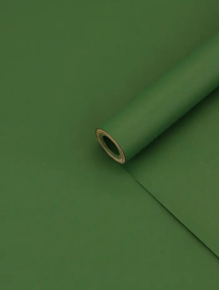 Бумага упаковочная крафт, хаки двухсторонняя, 0.68&times;10 &plusmn;5% м