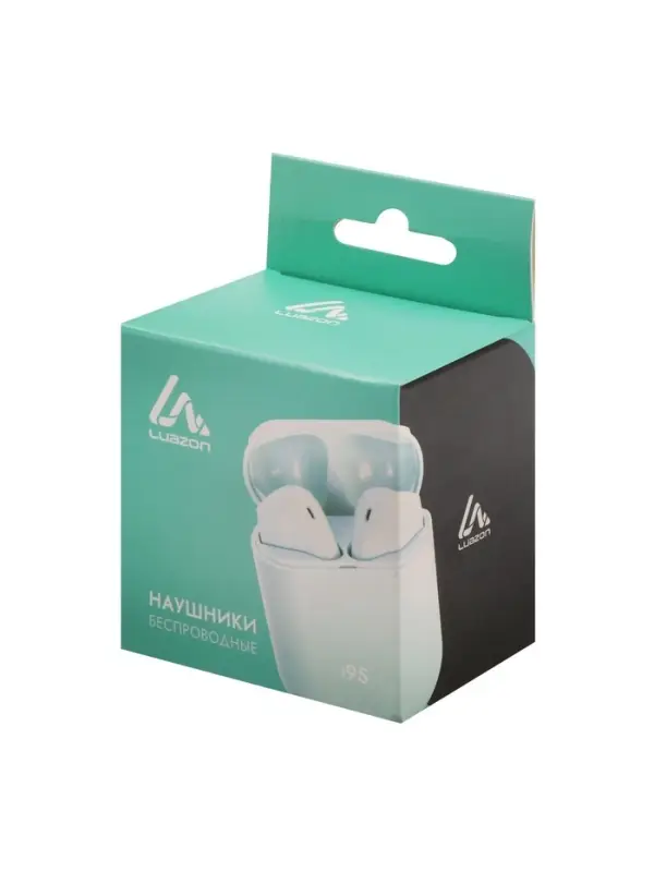 Наушники беспроводные Luazon i9S, TWS, вкладыши, Bluetooth 5.0, 50/600 мАч, белые