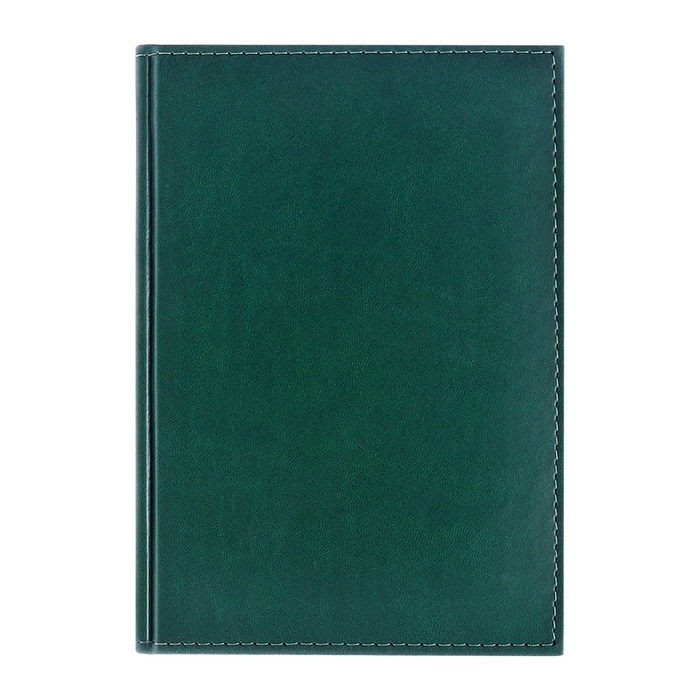 Ежедневник недатированный А5, 160 листов Ежедневник недатированный А5, 160 листов "Вивелла", обложка искусственная кожа, перфорация углов, зелёный