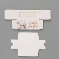 Коробка подарочная с окном Only for you, 12&times;5.5&times;5.5 см, самосборная