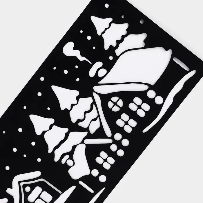 Набор трафаретов для выпечки «Стильный Новый год», 32×10 см Набор трафаретов для выпечки «Стильный Новый год», 32×10 см