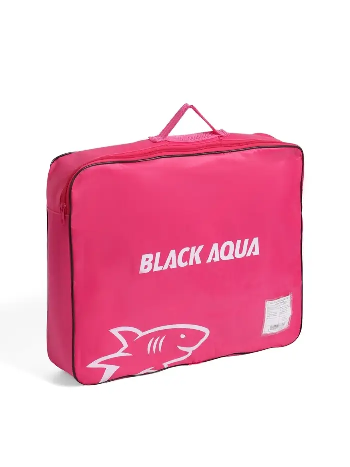 Коньки раздвижные BlackAqua, р. 35-38, для фитнеса, с роликовой платформой, фуксия