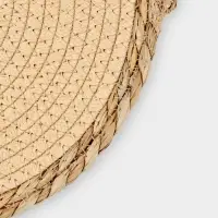 Салфетка сервировочная на стол Доляна &laquo;Мэг&raquo;, d=30 см, бежевая