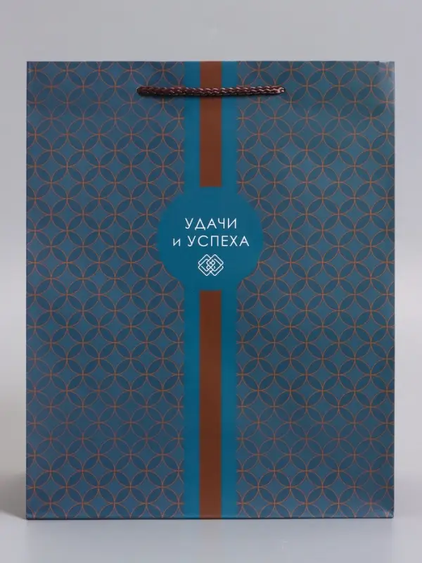 Пакет подарочный ламинированный &laquo;Статусный акцент&raquo;, 26&times;12&times;32 см