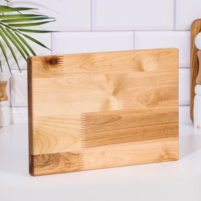 Доска разделочная  Доска разделочная "Прямоугольник" средняя (кровосток)  29х20х1,8 см