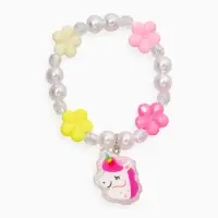 Браслет детский набор 3 шт. "Выбражулька" сердце, единорог, силиконовый, разноцветный