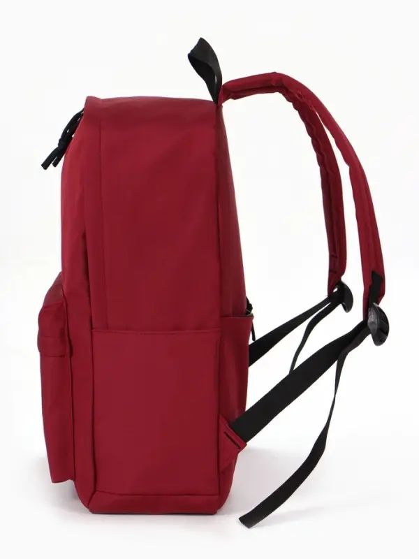 Рюкзак школьный, 1 отделение, 4 кармана, 30&times;12&times;40 см, бордовый