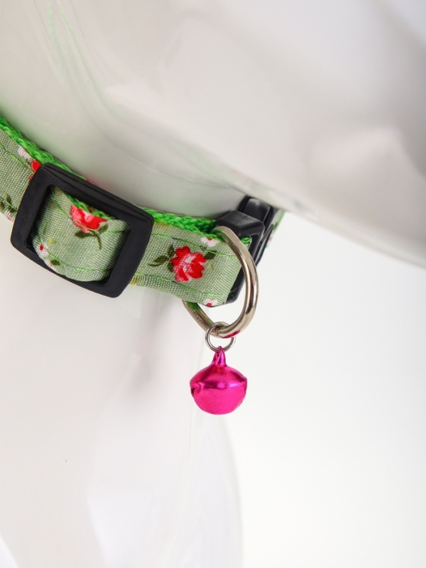 Ошейник Ошейник "Цветочный вайб", 40 х 1,5 см, зелёный