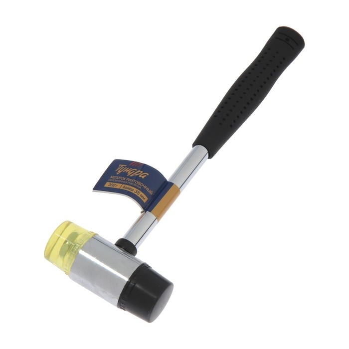 Молоток рихтовочный ТУНДРА, металлическая обрезиненная рукоятка, бойки 35 мм, 300 г Молоток рихтовочный ТУНДРА, металлическая обрезиненная рукоятка, бойки 35 мм, 300 г