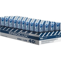 Батарейка Ergolux Alkaline BOX40 LR03&nbsp; (ПРОМО, LR03 BOX40, 1.5В) 40шт/уп