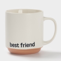 Кружка Доляна "Best friend" 12х9х10 см, цвет белый