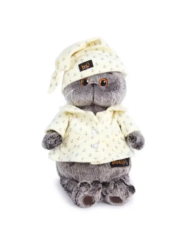 Мягкая игрушка &laquo;Кот Басик&raquo;, в пижаме, 19 см