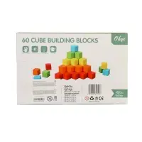 Кубики деревянные 60 штук Кубики деревянные 60 штук
