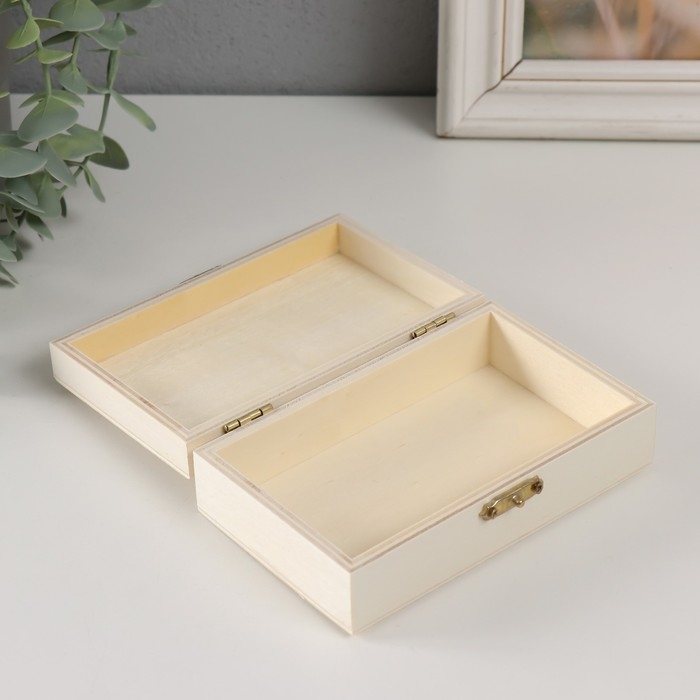 Шкатулка дерево под роспись Шкатулка дерево под роспись "Прямоугольная" замок накидной 13х8х4 см