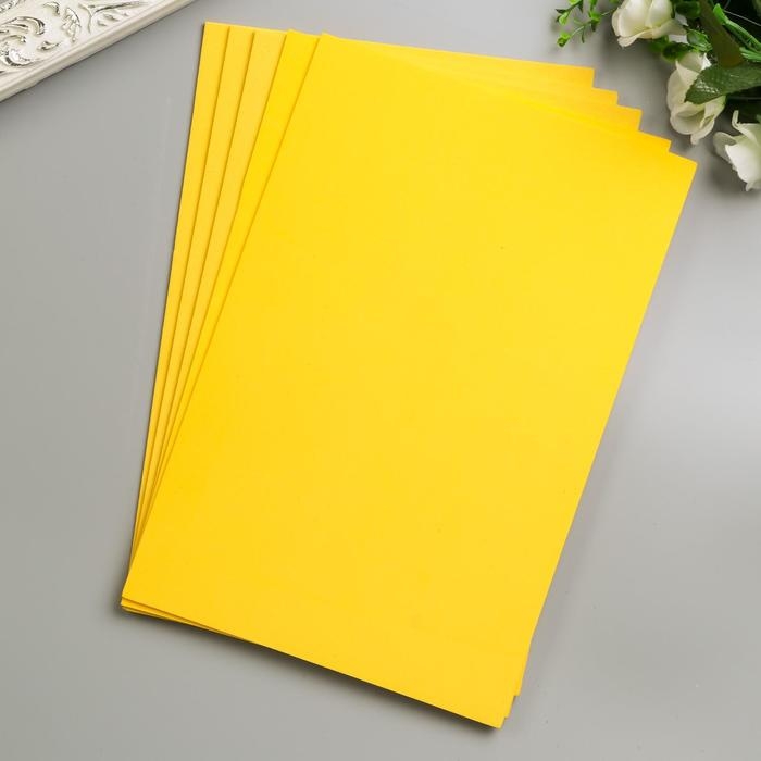 Фоамиран Фоамиран "Горчица" 2 мм (набор 5 листов) формат А4