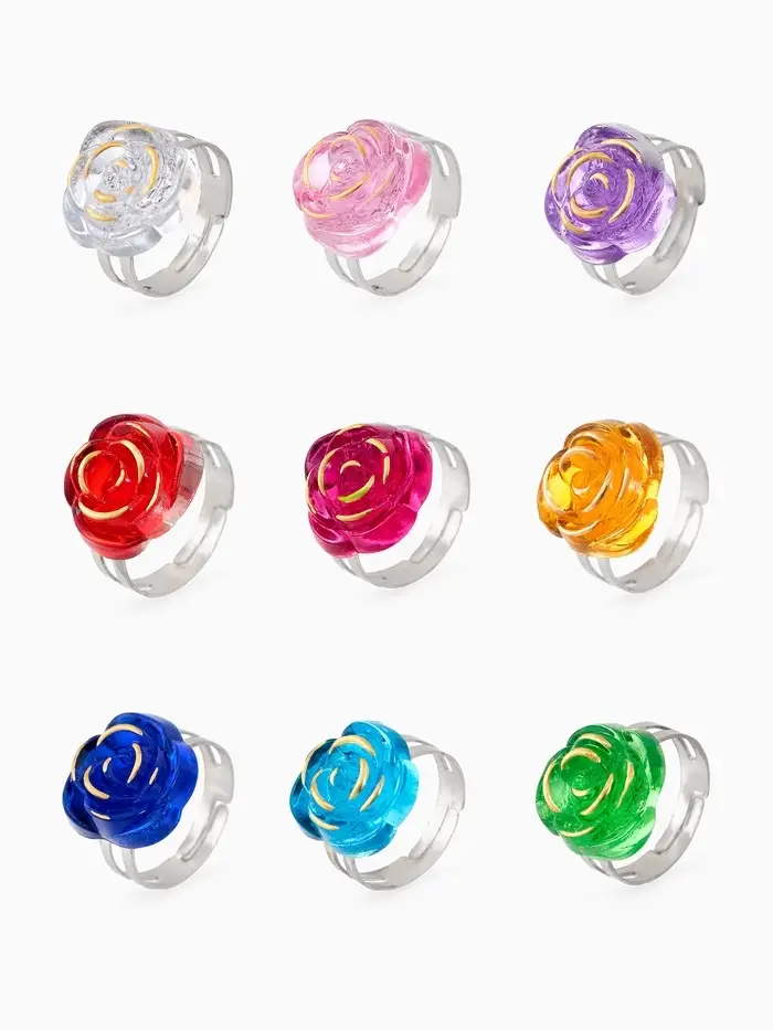 Кольцо &laquo;Выбражулька. Розочка&raquo;, МИКС, безразмерное