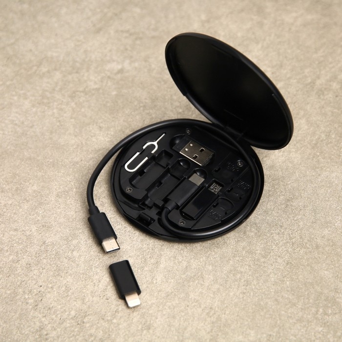 Набор для зарядки 5 в 1, кабель Type-C/Type-C, адаптеры Type-C/MicroUsb, Type-C/lightning Набор для зарядки 5 в 1, кабель Type-C/Type-C, адаптеры Type-C/MicroUsb, Type-C/lightning