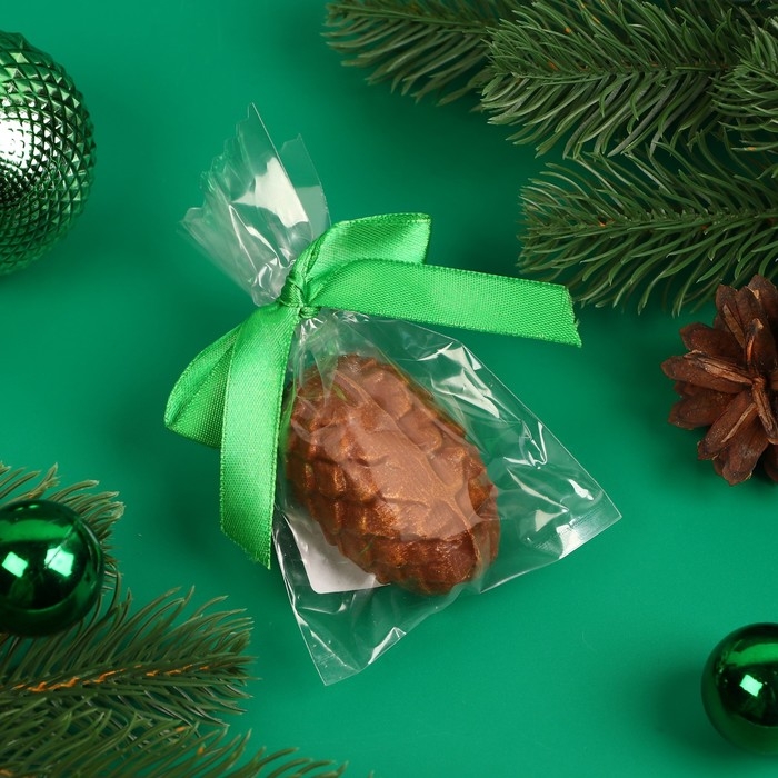 Новый год. Фигурный шоколад Новый год. Фигурный шоколад "Бомбочка с маршмеллоу "Шишка", 28 г ± 5 %