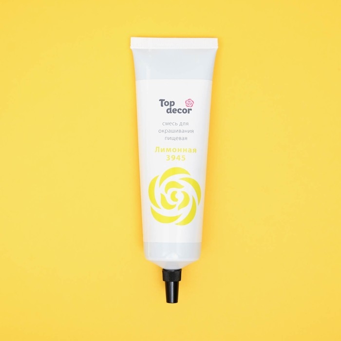 Пищевой краситель Top Decor гелевый «Лимонный», 100 г Пищевой краситель Top Decor гелевый «Лимонный», 100 г