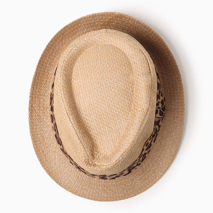 Шляпа женская MINAKU Шляпа женская MINAKU "Леопард", размер 56-58, цвет коричневый