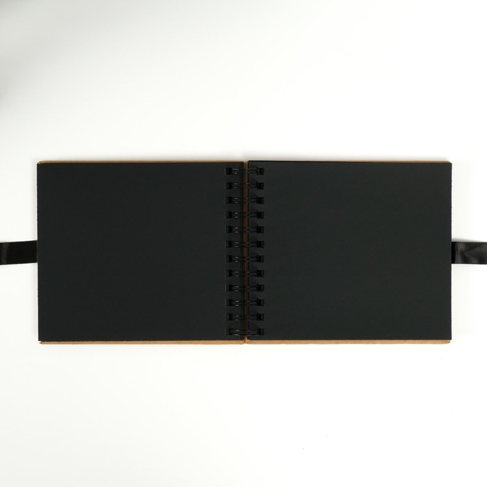Фотоальбом BRAUBERG Black&Kraft, размер 16х18 см, 20 черных листов