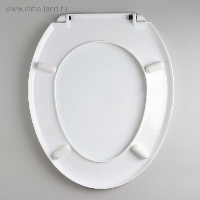 Сиденье для унитаза с крышкой Росспласт «Декор. Яблоко», 44,5×37 см, белое Сиденье для унитаза с крышкой Росспласт «Декор. Яблоко», 44,5×37 см, белое