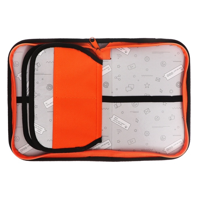 Пенал 3 секции, вкладка внутри, 140 х 210 х 40 мм, тканевый, Calligrata TOP Block Пенал 3 секции, вкладка внутри, 140 х 210 х 40 мм, тканевый, Calligrata TOP Block "Гуси"