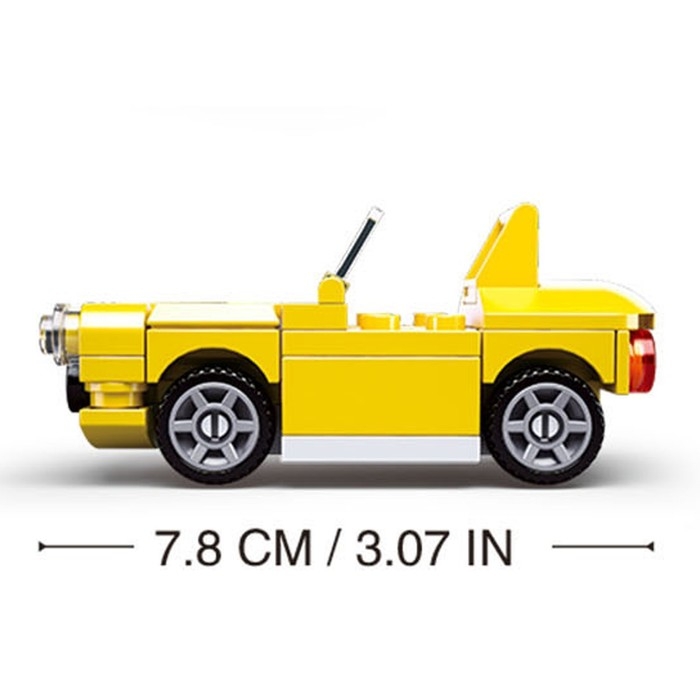 Конструктор &laquo;Тачки&raquo;, 44 детали, цвет жёлтый