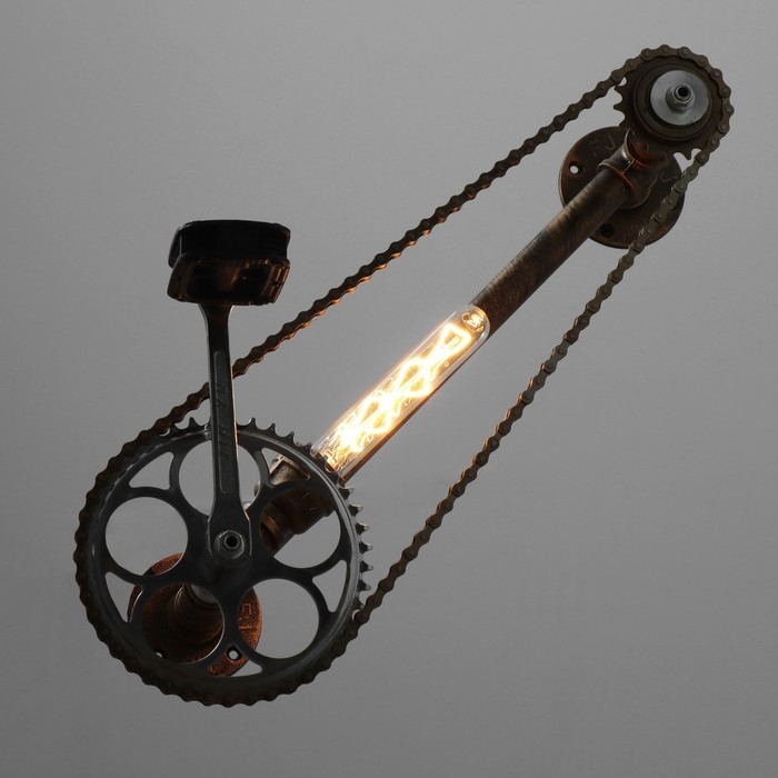 Бра "Велосипед" Е27 40Вт черный 59х19х30см
