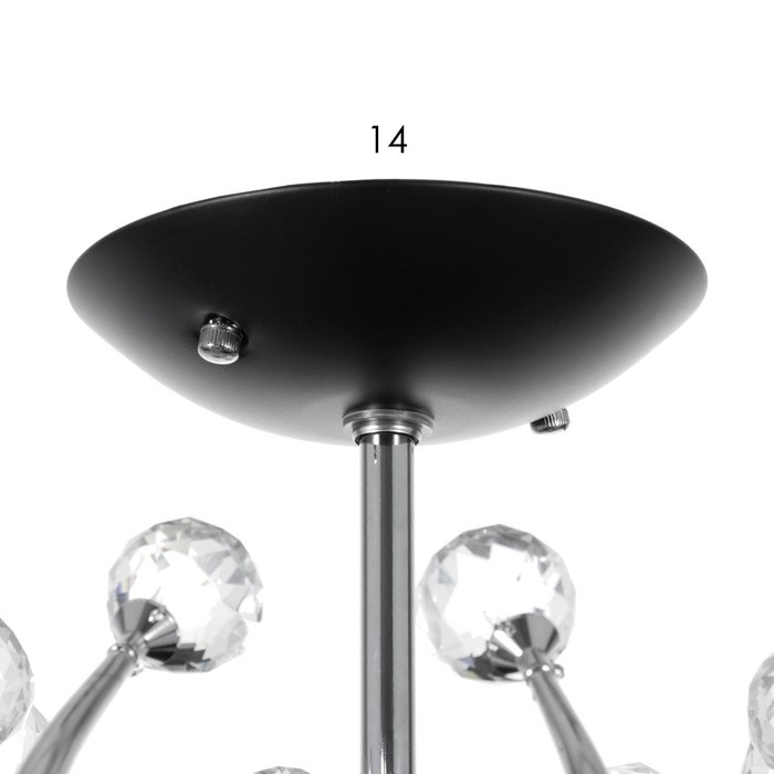 Люстра Люстра "Марианна" 8хЕ27 40Вт черный 77х77х33см BayerLux