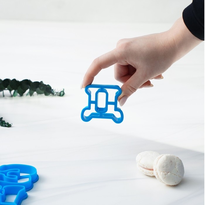 Набор форм для печенья «Русский алфавит», цвет голубой Набор форм для печенья «Русский алфавит», цвет голубой