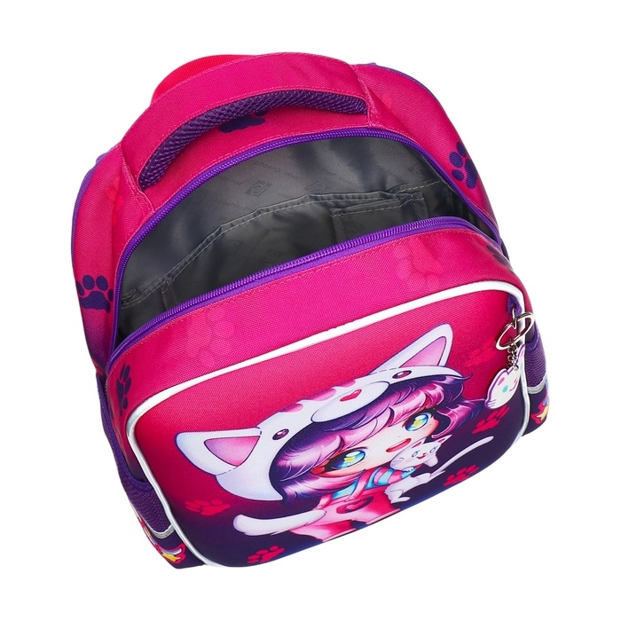 Рюкзак каркасный Феникс 37.5*27.5*14.5 Рюкзак каркасный Феникс 37.5*27.5*14.5 "Чиби" дев фиолет 64617