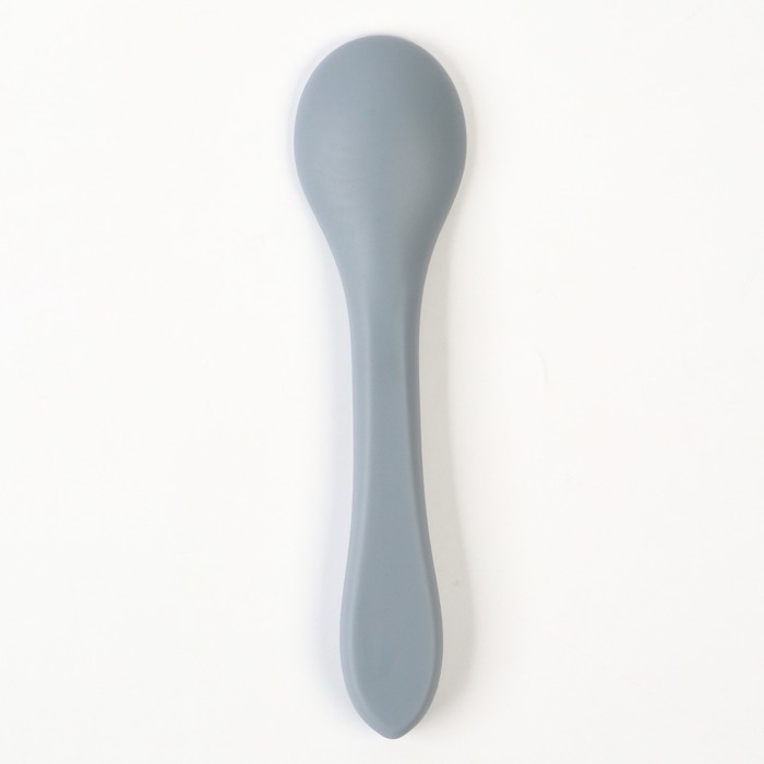 Ложка детская для кормления M&B (силикон), серый Ложка детская для кормления M&B (силикон), серый