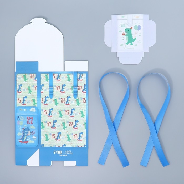 Коробка подарочная формовая, упаковка, «Динозаврик», 14 х 22 х 7 см Коробка подарочная формовая, упаковка, «Динозаврик», 14 х 22 х 7 см