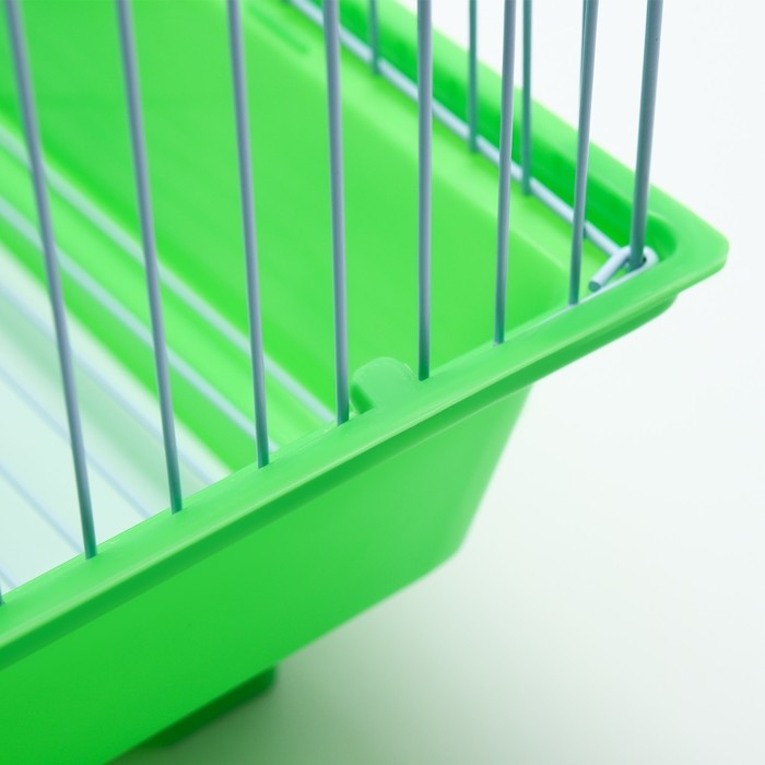 Клетка для птиц укомплектованная Bd-1/4f, 30 х 23 х 39 см, зелёная Клетка для птиц укомплектованная Bd-1/4f, 30 х 23 х 39 см, зелёная