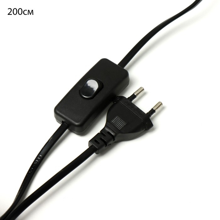 Бра с переключателем на проводе "Камелия" Е14 40Вт черный 17х11х17см