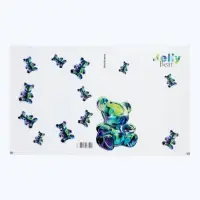 Набор пластиковых обложек для тетрадей ErichKrause Jelly Bear, 212&times;347 мм, 80 мкм, МИКС