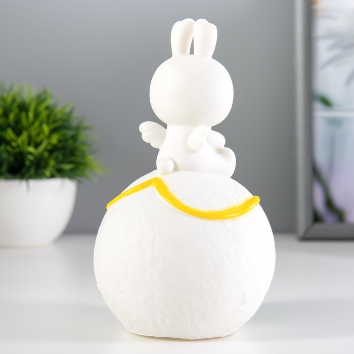 Ночник Ночник "Зайка на луне" LED 1Вт 3х LR44 белый 10х10х17см RISALUX