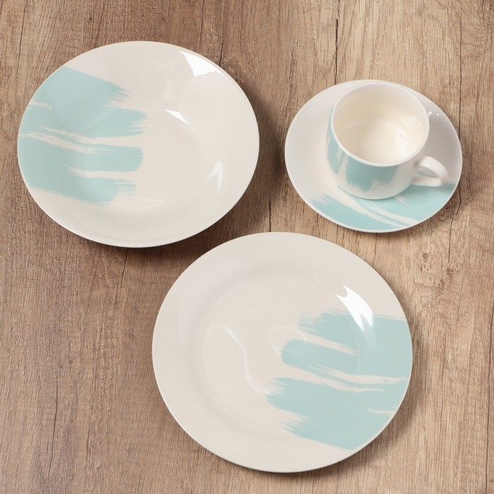 Тарелка глубокая керамическая Dolce Ceramo «Акварель», 550 мл, 20,5 см