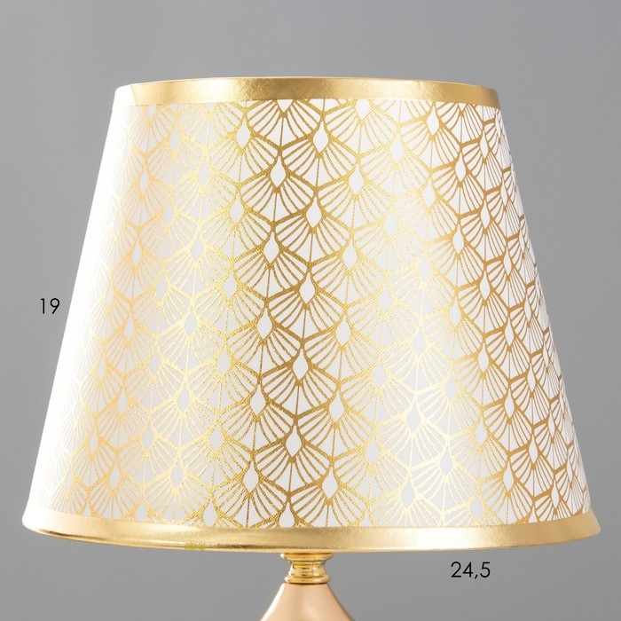 Настольная лампа Настольная лампа "Мамби" Е27 40Вт золото 25х25х43 см RISALUX
