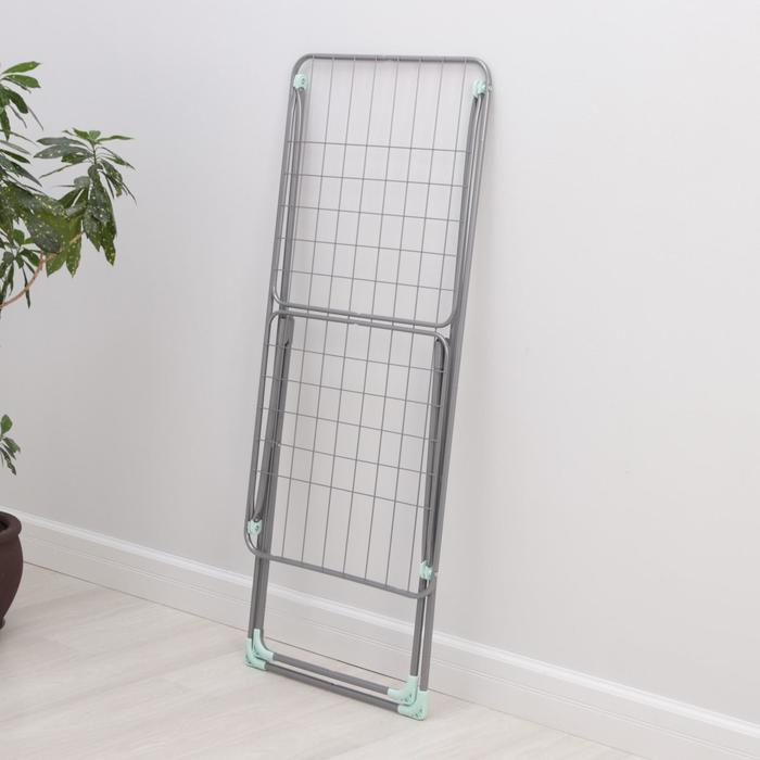Сушилка для белья напольная складная, рабочая длина 18 м, высота от пола 95 см, ширина 54 см, цвет серый Сушилка для белья напольная складная, рабочая длина 18 м, высота от пола 95 см, ширина 54 см, цвет серый