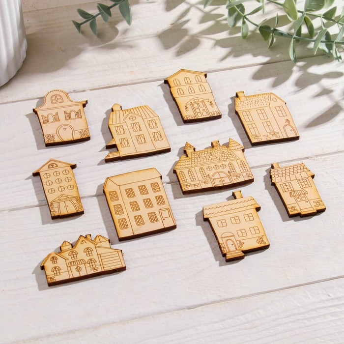 Набор заготовок Набор заготовок "Домики", 10 шт