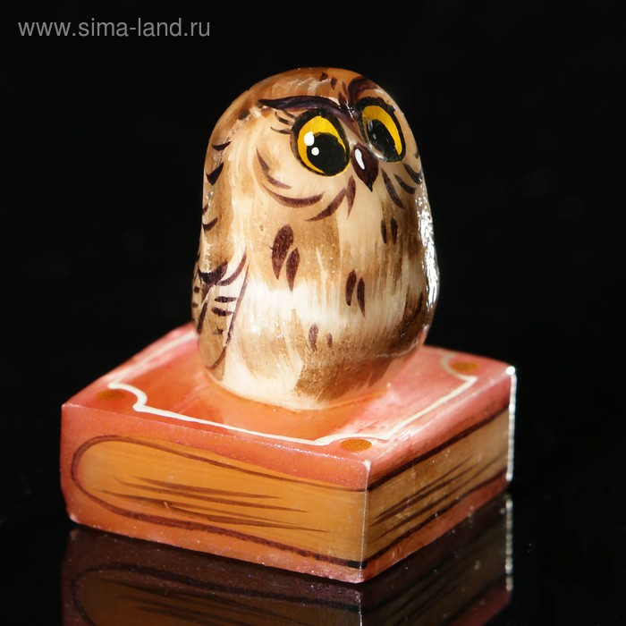 Сувенир «Совенок на книге», 3,5×5 см, селенит Сувенир «Совенок на книге», 3,5×5 см, селенит