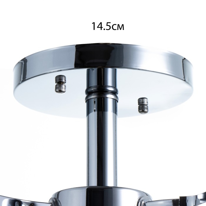 Люстра Люстра "Флёр" 3хЕ27 40Вт хром 57х57х25 см BayerLux