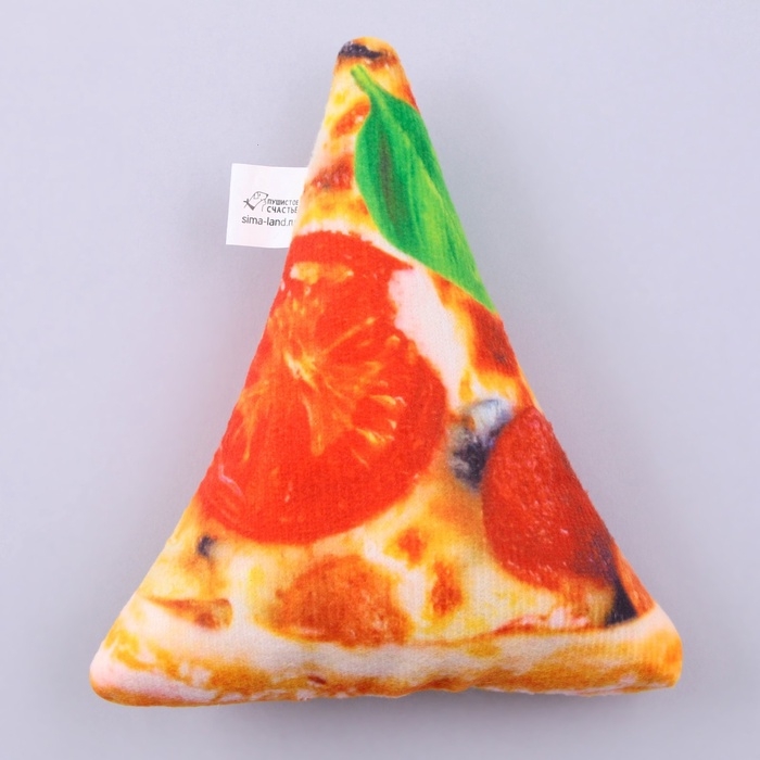 Игрушка для собак с пищалкой «Пицца» из текстиля, 11,5 х 14 см Игрушка для собак с пищалкой «Пицца» из текстиля, 11,5 х 14 см